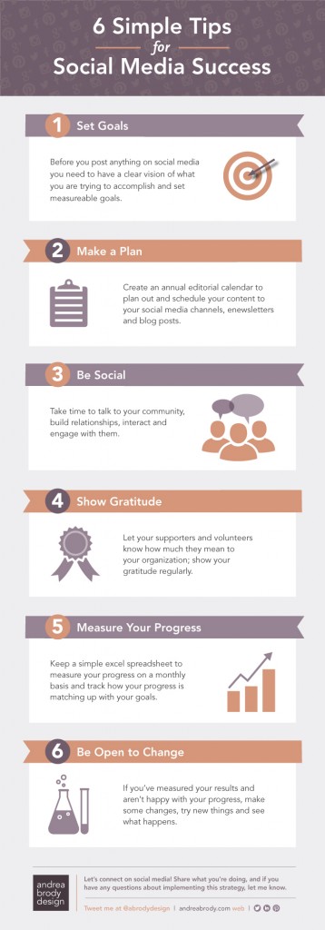 6 Simple Tips for Social Media Success | Andrea Brody Design